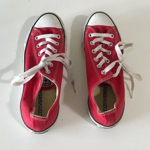 Converse all star red size 7 sneakers